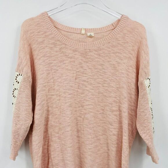 Moth Anthropologie Size Small Blush Pink Talise High Low Tunic Sweater - Picture 3 of 10